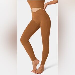 Offline by Aerie Legging Womens XS High Rise Crossover Rust NWOT